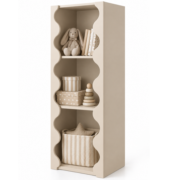 Bookcase SOFI Dreamland BLOOM Beige Scalloped