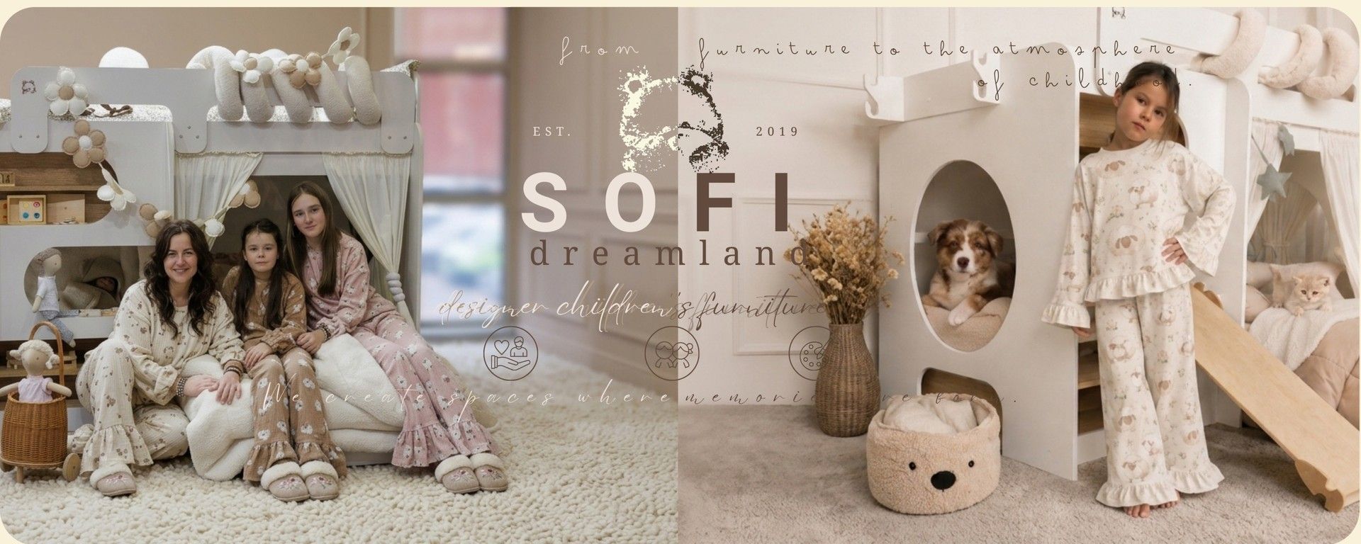 Дизайнерская детская двухъярусная кровать MAYSON от SOFI Dreamland