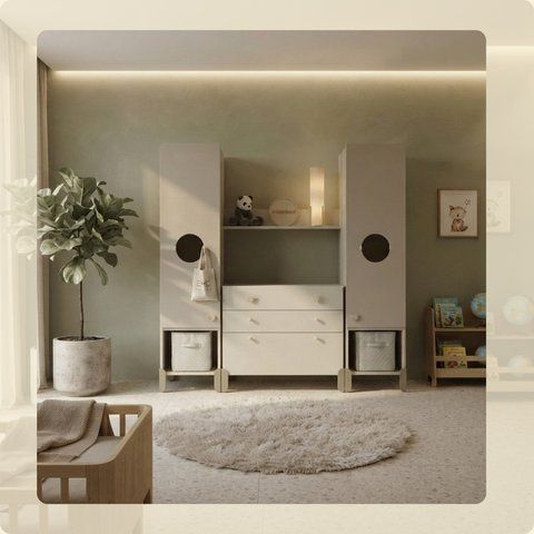 Commode + Table &agrave; langer + 2 Colonnes de rangement SD-MAYSON-CHANGER фото
