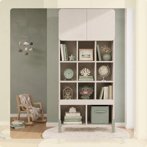 Bookshelf with Mezzanine SD-MAYSON фото