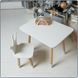 Table rectangulaire blanche pour enfant et chaise avec une couronne blanche 234418 фото 3