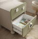 Nightstand SOFI Dreamland BLOOM Olive with Flowers
