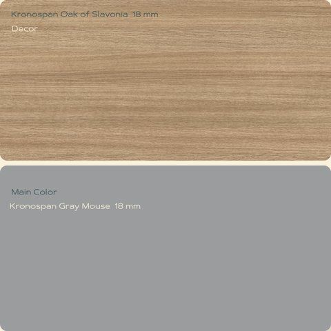 Kronospan Серая мышка* Дуб славония Boards (Carcass Material)GS фото