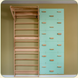 Wooden Swedish wall with climbing wall