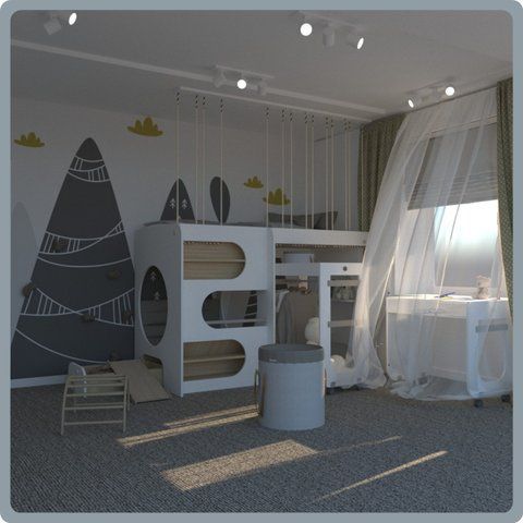 Mayson (corde de s&eacute;curit&eacute;) lit superpos&eacute;  Children bed+bed-404-01-K097 фото