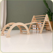 Montessori set, large: arch, triangle, slide