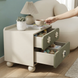 Nightstand SOFI Dreamland BLOOM Olive with Ribbed Front