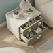 Nightstand SOFI Dreamland BLOOM Olive with Ribbed Front